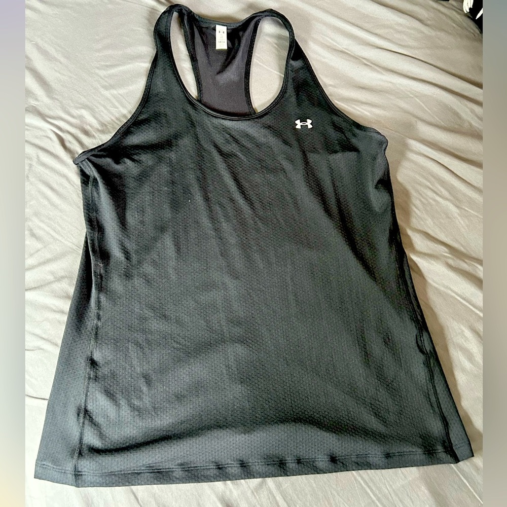 Under Armour - heat gear - dark grey racer back